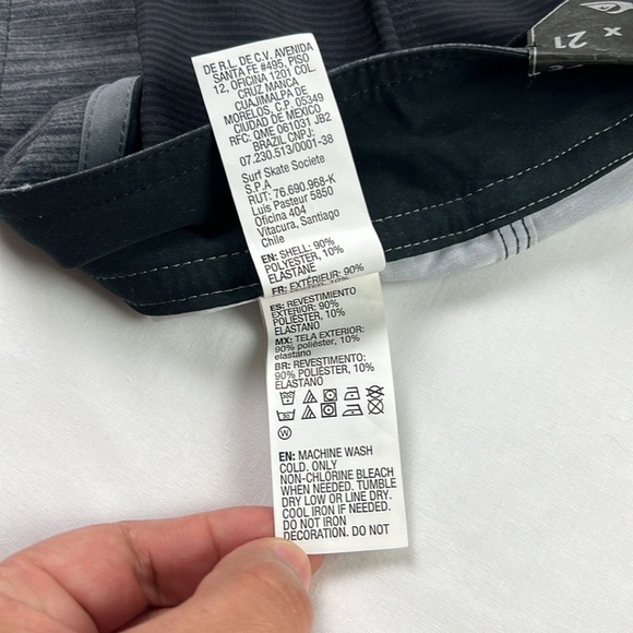 QUIKSILVER New Men 34 Everyday Stripe Vee 21" Boardshort  4-Way Stretch - Picture 7 of 9